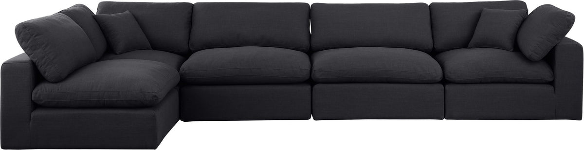 Comfy - 5 Piece Linen Modular Sectional