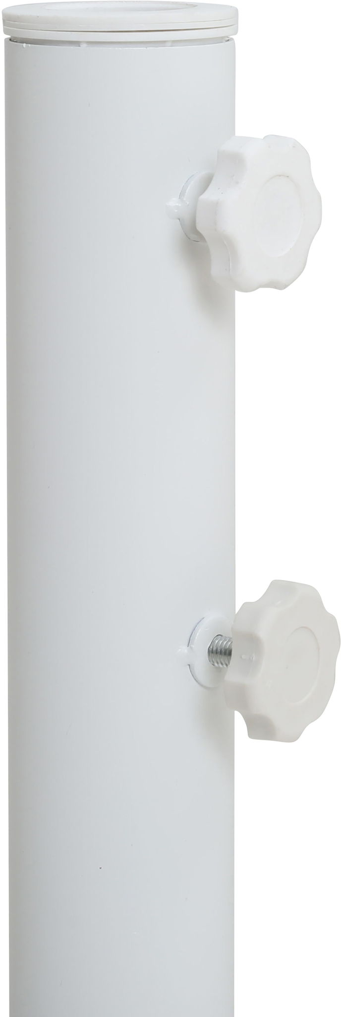 Amalfi - Patio Umbrella - White Base / Black Pole