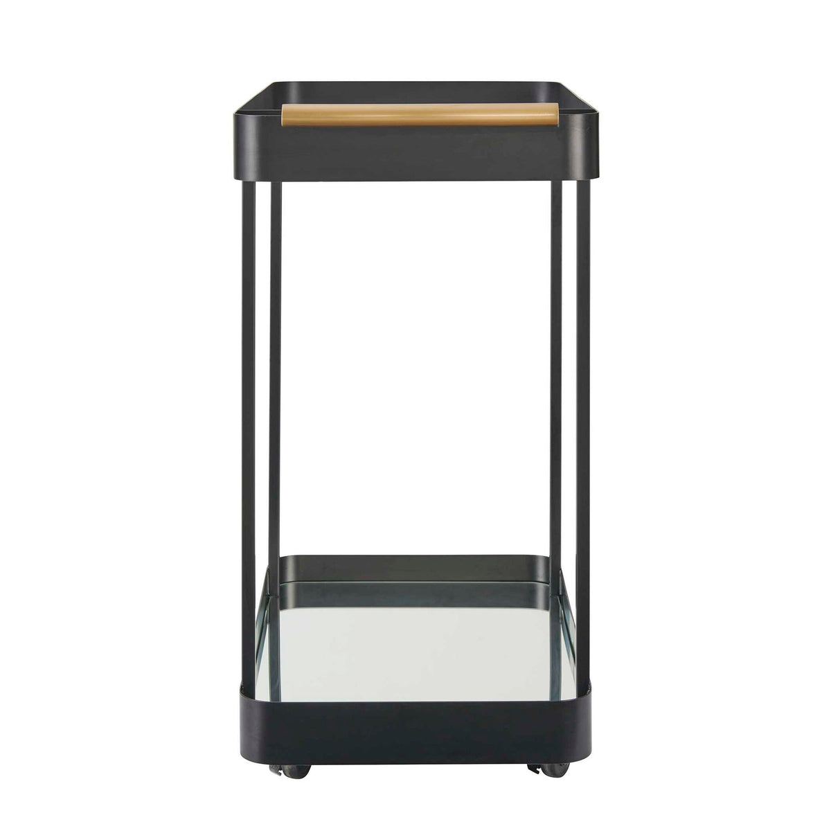 Vesper - Iron Bar Cart - Black / Brass