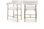 Blake - Counter Stool With Bronze Legs (Set of 2)