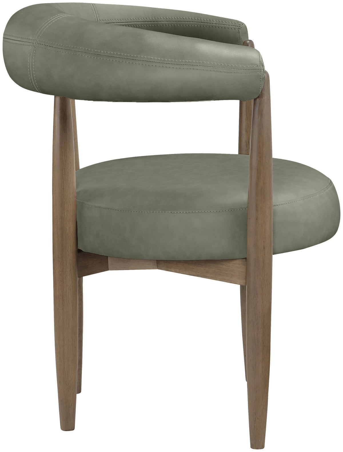 Sable - Vegan Leather Upholstered Dining Chair (Set of 2) - Brown Base