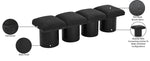 Pavilion - 4 Piece Modular Bench With Black Base