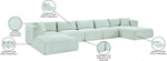 Shaggy - 6 Piece Modular Sectional With Chaise And Ottoman