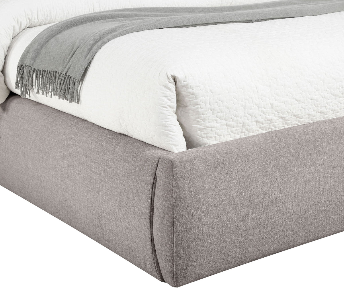 Adam - Linen Fabric Bed With 89" Headboard