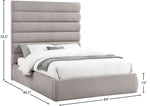 Adam - Linen Fabric Bed With 70.5" Headboard