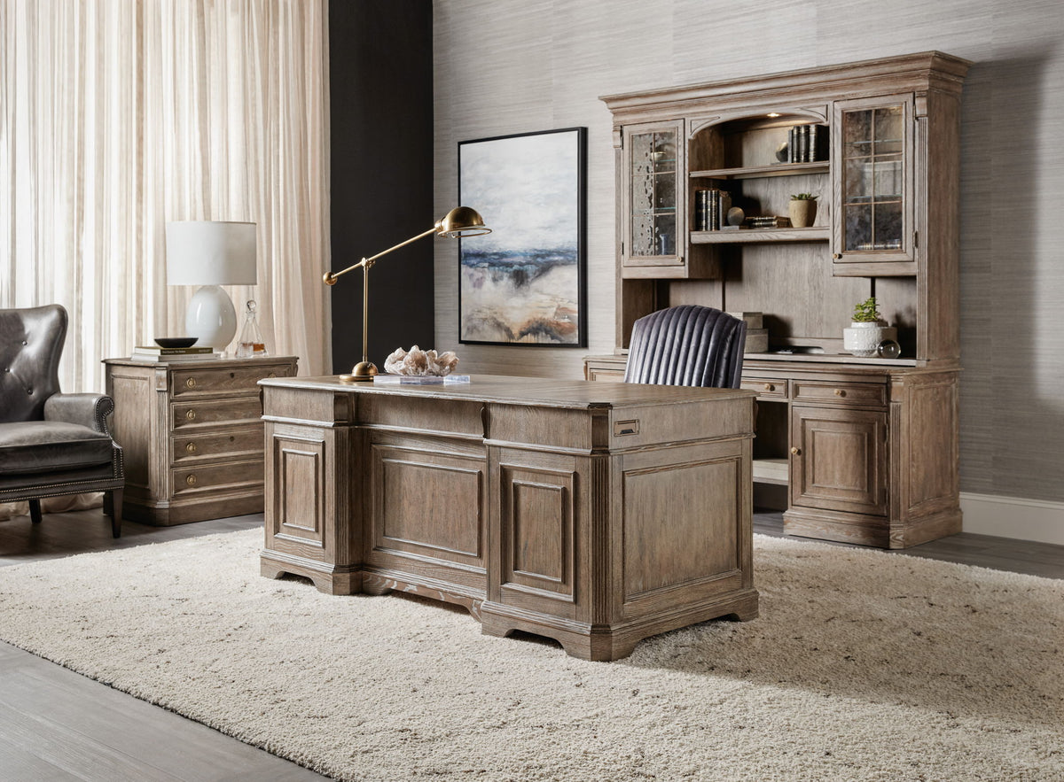 Work Your Way - Computer Credenza - Light Brown