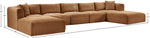 Shaggy - Fabric 7 Piece Modular Sectional With 2 Ottomans