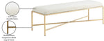 Valley - Bench With Gold Frame