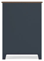 Landocken - Four Drawer Chest - Brown / Blue