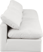 Indulge - Faux Leather 4 Seat Modular Armless Sofa