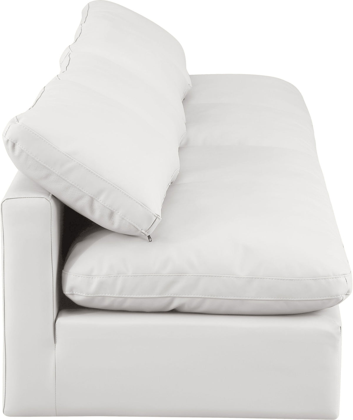 Indulge - Faux Leather 4 Seat Modular Armless Sofa