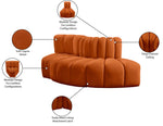 Arc - Velvet 3 Piece Modular Sofa