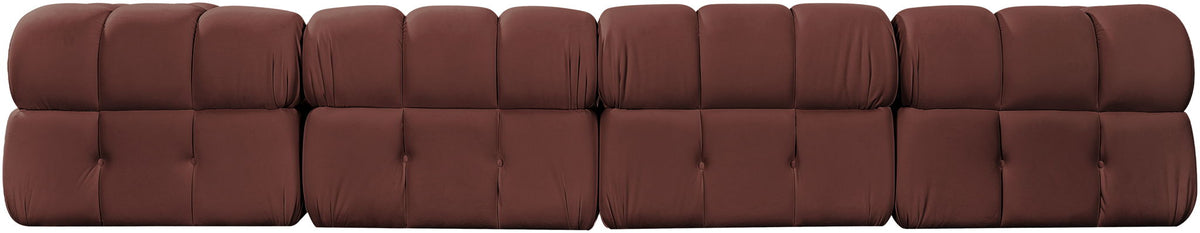 Orin - Velvet 5 Piece Modular Sectional