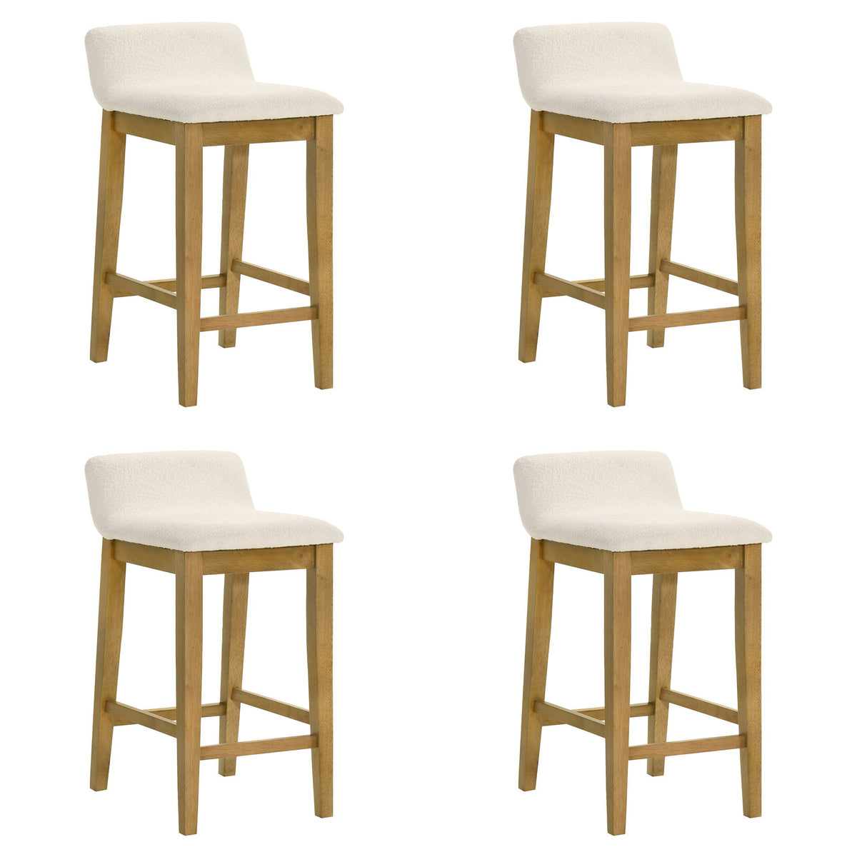Annikah - Modern Transitional Wood Counter Height Kitchen Bar Stool