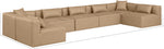 Cube - 7 Piece Modular U-Shaped Sectional - Tan