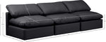 Indulge - Faux Leather 3 Seat Modular Armless Sofa