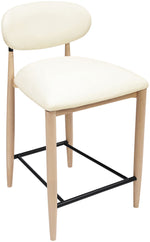 Riccio - Stool - Natural And Black Frame
