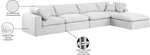 Comfy - 5 Piece Linen Modular Sectional With Chaise