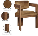 Sacha - Velvet Dining Chair With Brown Base (Set of 2)