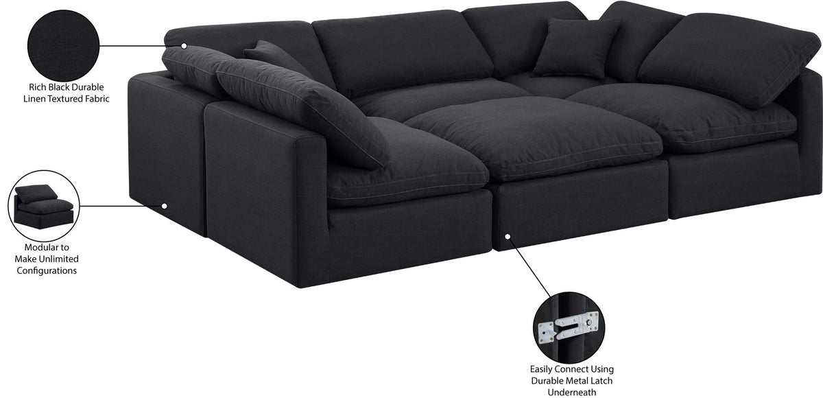Indulge - Linen 6 Piece Modular Sectional