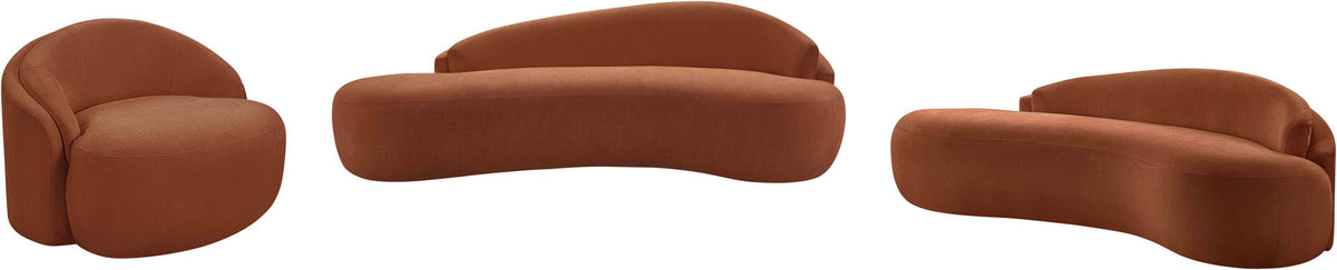 Caspian - Chenille Fabric Upholstered Loveseat