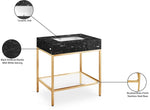 Marmo - Engineered Marble Bathroom Vanity With Gold Base