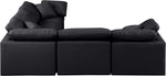 Indulge - Faux Leather 5 Piece Modular Corner Sectional