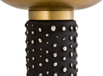 Blaze - Glass / Brass Side Table - Light Brown