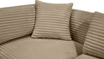Shaggy - Fabric 6 Piece Modular U-Shaped Armless Sectional