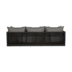Artesia - Outdoor Patio Sofa - Black / Dark Gray