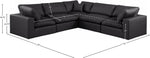 Comfy - 5 Piece Faux Leather Modular Corner Sectional