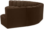 Arc - Velvet 7 Piece U-Shaped Modular Sofa