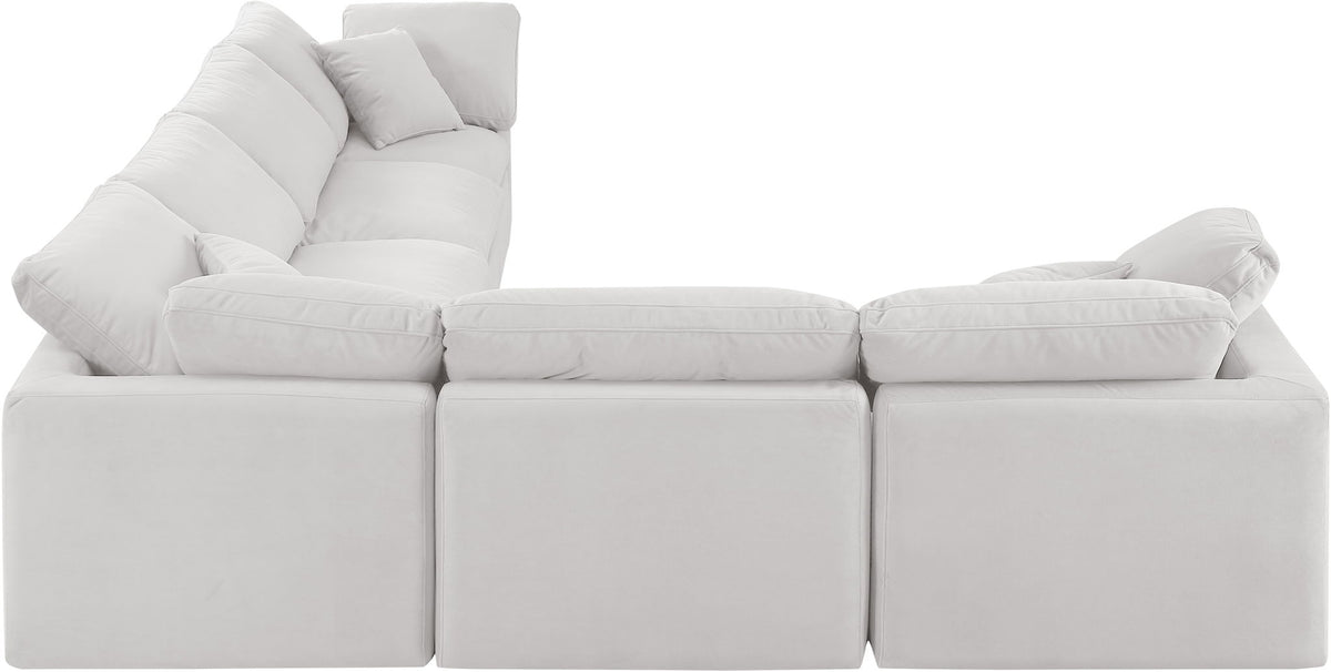 Indulge - Velvet 6 Piece Modular Corner Sectional
