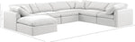 Indulge - Linen 7 Piece Modular Sectional - White