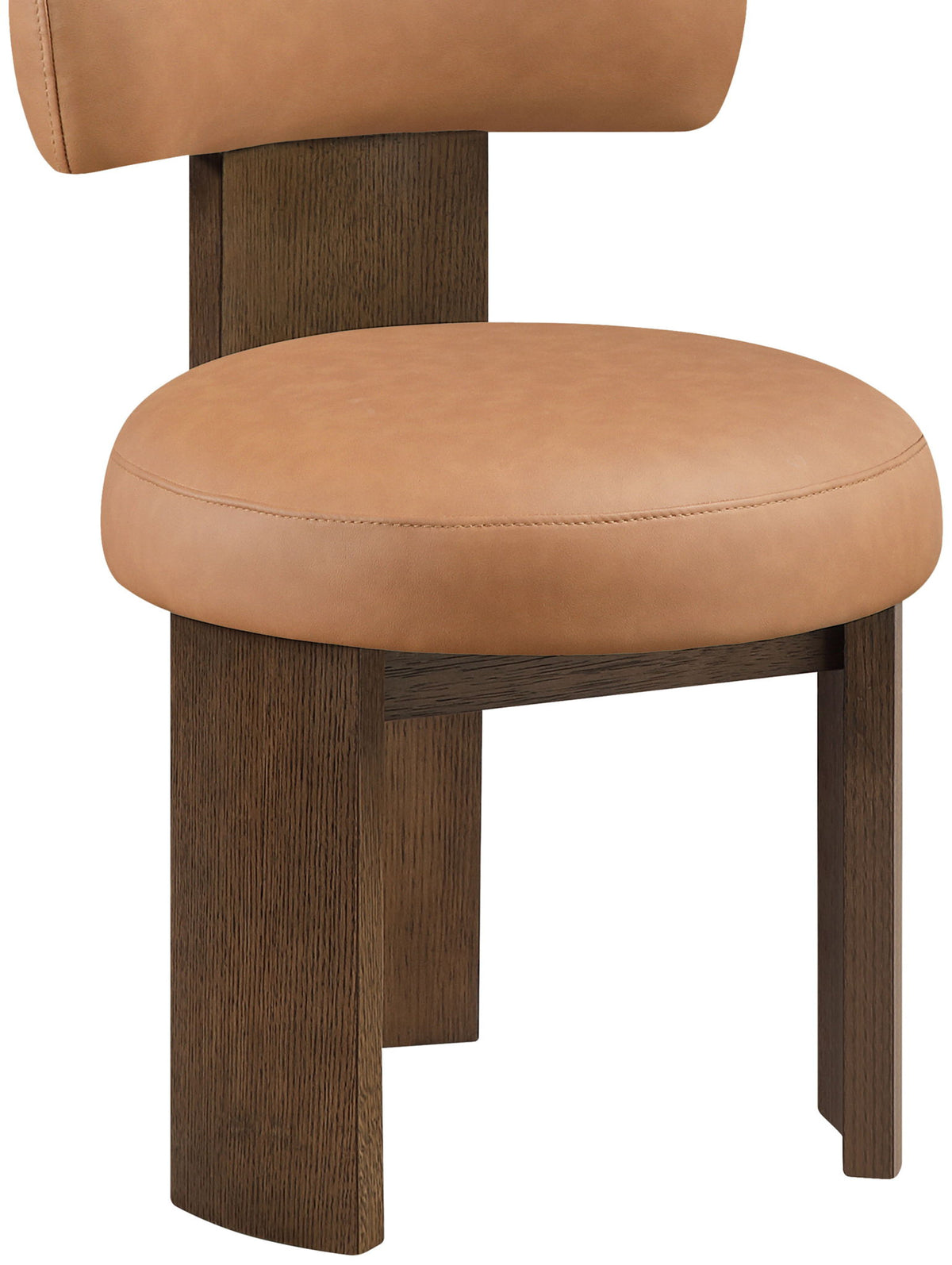 Atelier - Vegan Leather Upholstered Dining Chair (Set of 2) - Painted Brown Frame