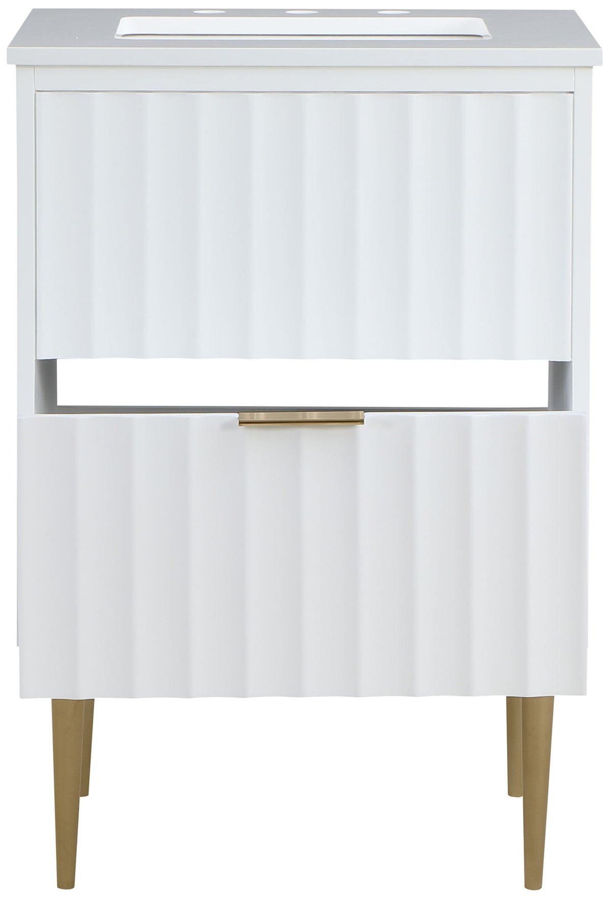 Modernist - Bathroom Vanity With Gold Legs