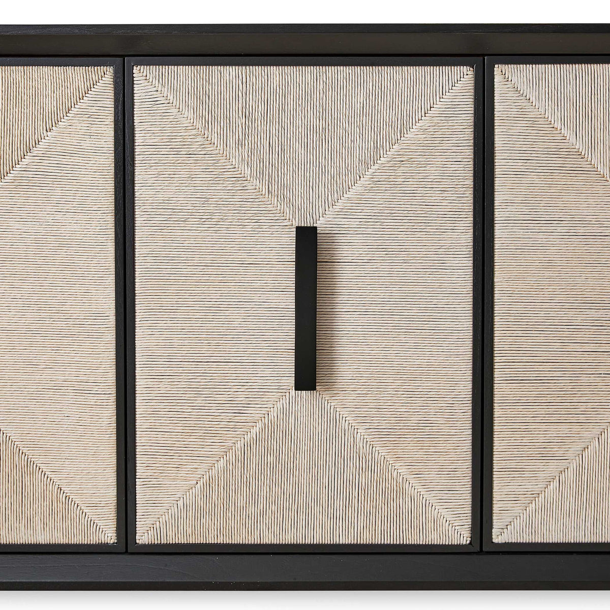 Show Me The Ropes - 4 Door Cabinet - Black / White