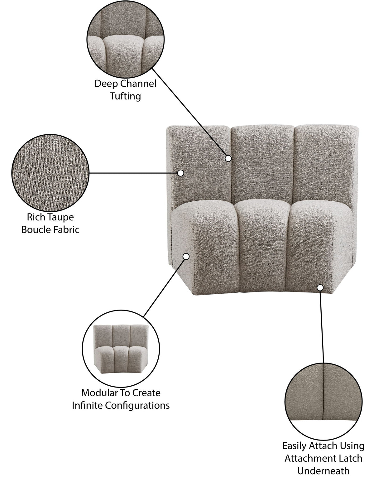 Infinity - Boucle Modular Chair