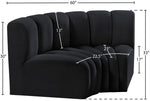 Arc - Velvet 2 Piece Modular Sofa