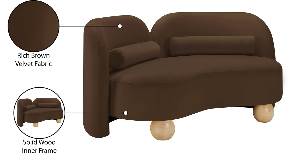Daphne - Velvet Loveseat