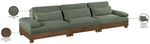 Turin - Chenille Fabric Upholstered Modular Sectional - Green