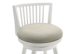 Harper - 30" Amber Glow Bar Height Rubberwood Swivel Barstool