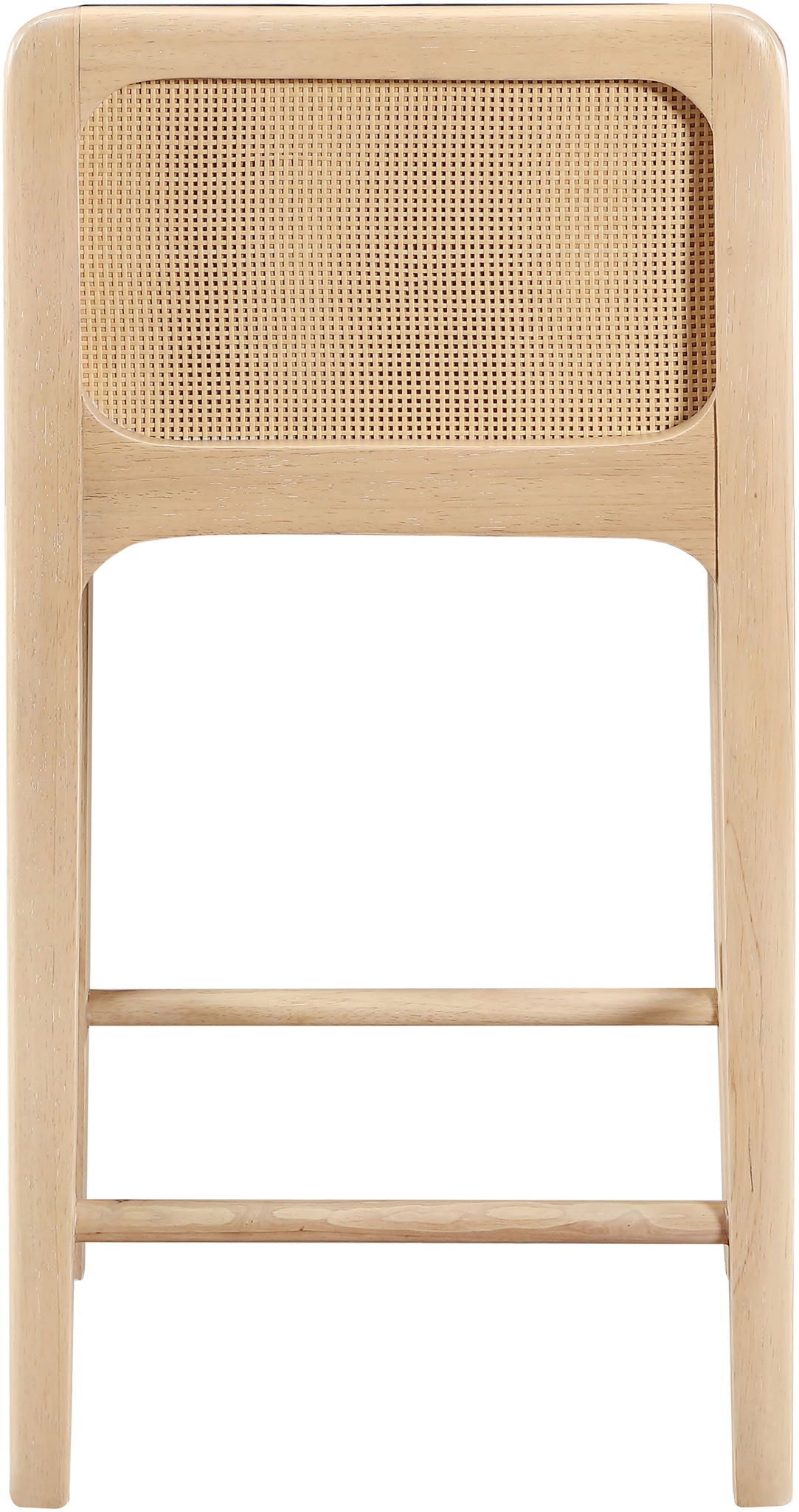 Ellis - Vegan Leather Upholstered Counter Stool (Set of 2) - Natural Base