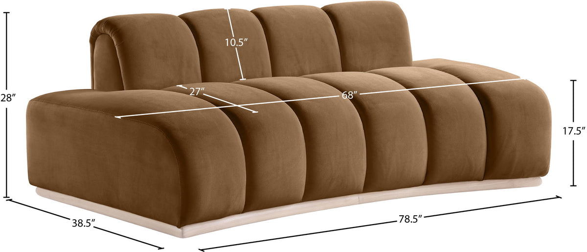 Jace - Loveseat - Saddle