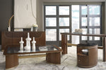 Melange - Contours Cocktail Table - Dark Brown