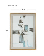 Crosswalk - Abstract Art - Gold