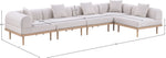 Laguna - 5 Piece 106.5" Upholstered Outdoor Patio Modular Sectional
