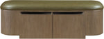 Velden - Upholstered Storage Bench With Stained Brown Base
