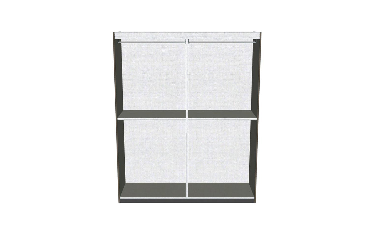 Dama Bianca - 4-Door Wardrobe With 2 Mirror Doors - White