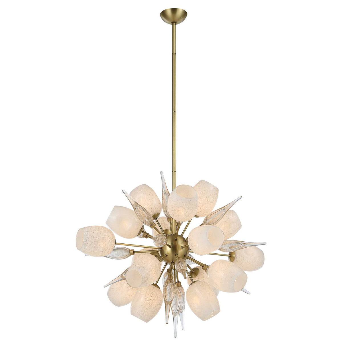 Casanova - Pendant - Bright Brass / White